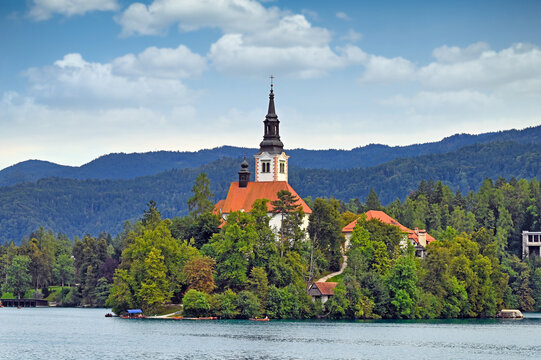 Pilgrimage Church of the Assumption of Mary on Bled Island, Slovenia