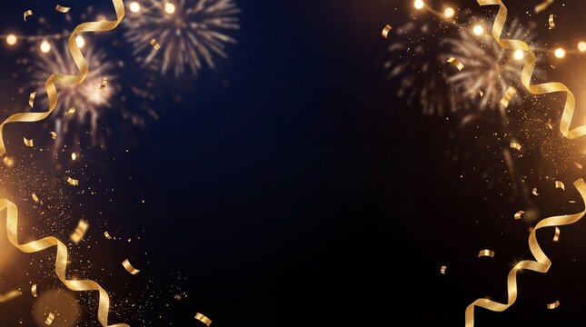 New Year's background with an empty space for text or logo
