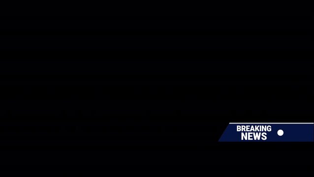 Breakingnews Lower Third Animation for Live Broadcast