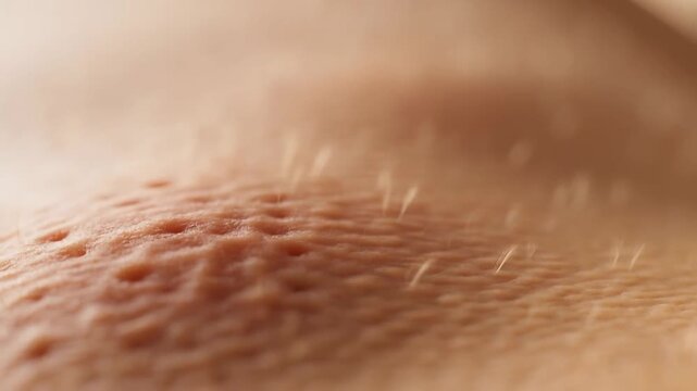 Extreme close-up of animal fur and textured skin with shallow focus and shifting detail. Veterinary services, animal dermatology education, and pet grooming promotion.