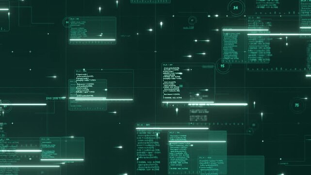 Programming code computer data software digital data technology bg able to loop endless 4k