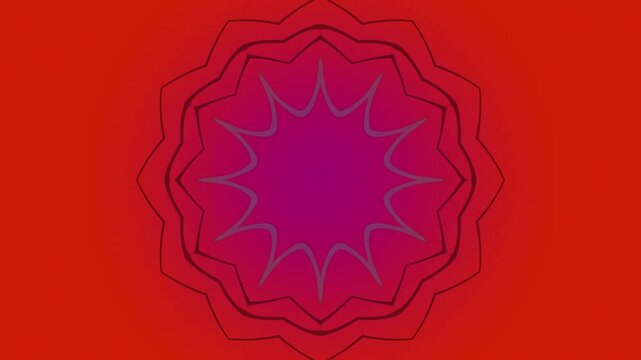 animated mandala sequence, morphing shapes