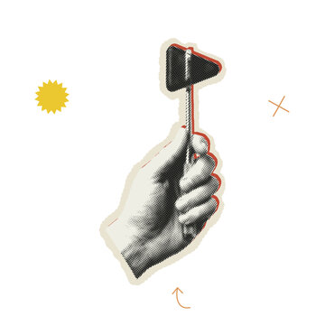 Hand holding a medical reflex hammer