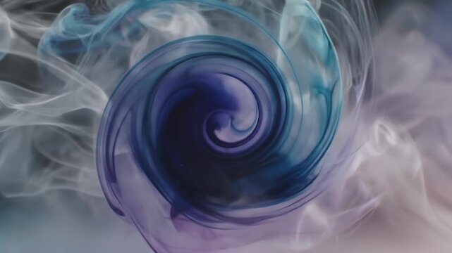Mesmerizing swirling cosmic mist with vibrant blue and purple hues.