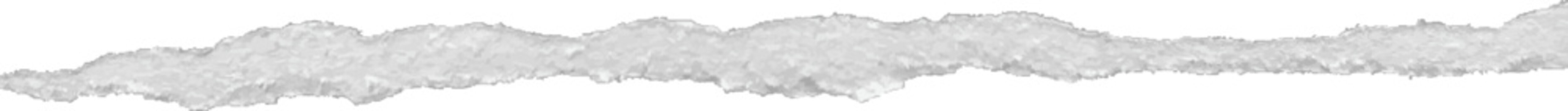 Torn paper edge. Realistic textured ripped edge of paper. Torn strip of white color at transparent background