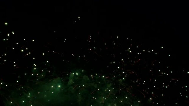みなとみらいで撮影した打ち上げ花火	