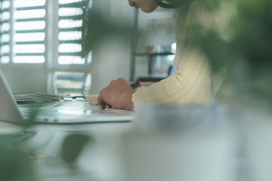Architect could develop a concept for the design house in modern office.