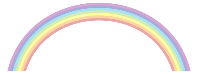 Obraz premium Rainbow arch icon. Happiness magic colorful element