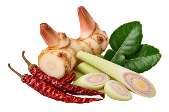 Thai curry paste precursor ingredients Isolated Transparent PNG