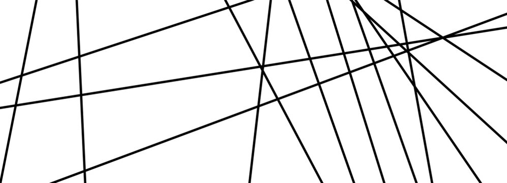 Abstract messy chaotic and pattern irregular stripe with chaos line straight. Texture random geometric and lines graphic grid with black diagonal design. Interior abstract background.