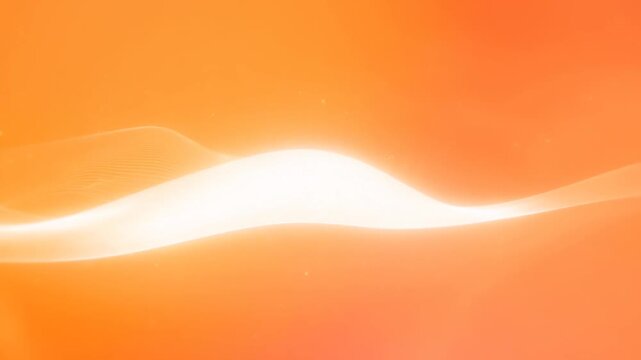 Abstract light wave flowing across a warm orange gradient field. Title sequences, website headers, and promotional graphics.