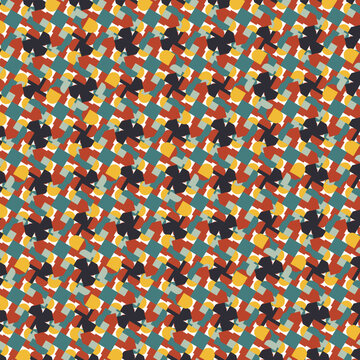 seamless pattern with colorful beads