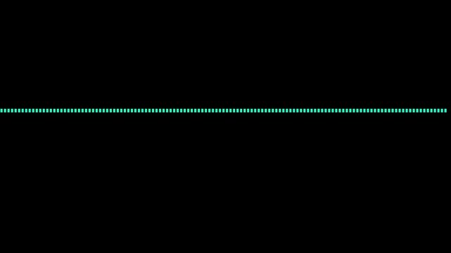 A single dashed white horizontal line with an arrow at the right end stretches across a solid black background representing a simple directional indicator or a minimalist for data visualization or