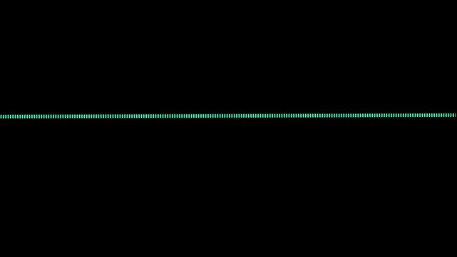 A single dashed white horizontal line with an arrow at the right end stretches across a solid black background representing a simple directional indicator or a minimalist for data visualization or