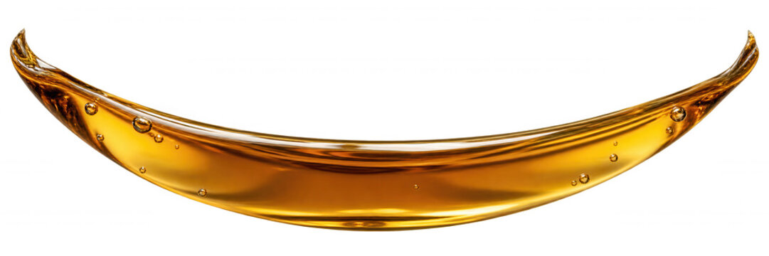 Amber reagent liquid meniscus Isolated Transparent PNG