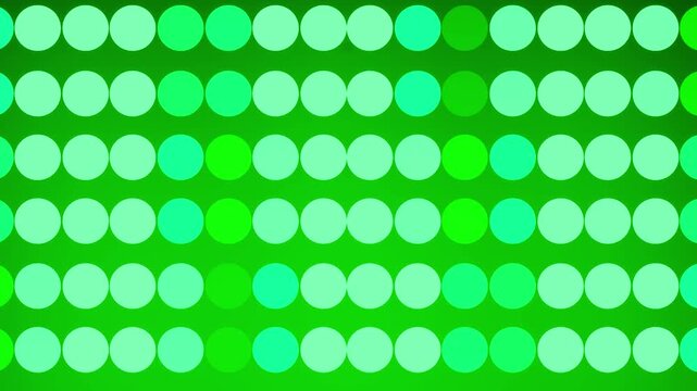 Edge-to-Edge Spherical Lights Covering a Spring Green Backdrop