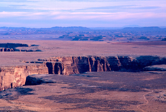 Afternoon winter light over South Rim of Grand Canyon
