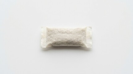 Obraz premium Small white pouch with tobacco on white background