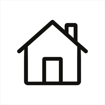 Icono s&iacute;mbolo casa sobre fondo blanco