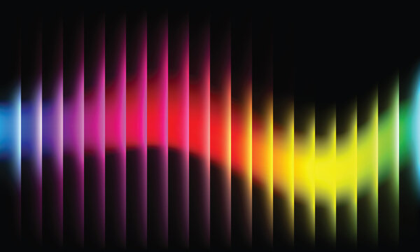 Abstract Gradient Mesh with Colorful Smooth Blending Background