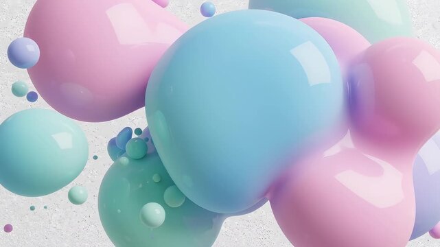 Bouncing colored balls in a light setting
