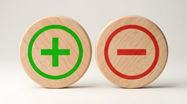 Green Plus and Red Minus Symbols for Adding or Removing Options