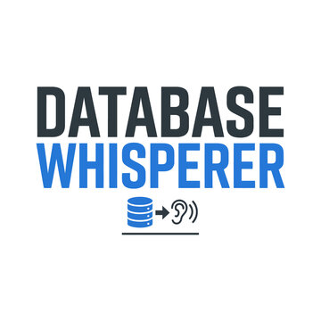 Database Whisperer Server Icon Vector T-Shirt Design   