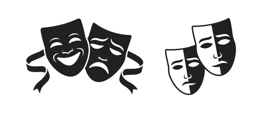 Joker mask symbols for theater, cinema entertainment, comedy, dramatic acting, masquerade events, stage performances, costume design, and creative storytelling.