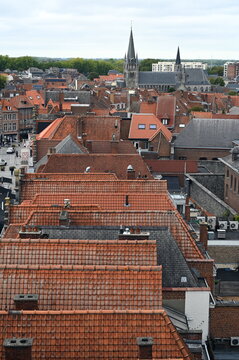 Blick &uuml;ber Tournai in Belgien