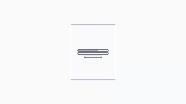 Minimalist Login Interface Loading Animation Concept