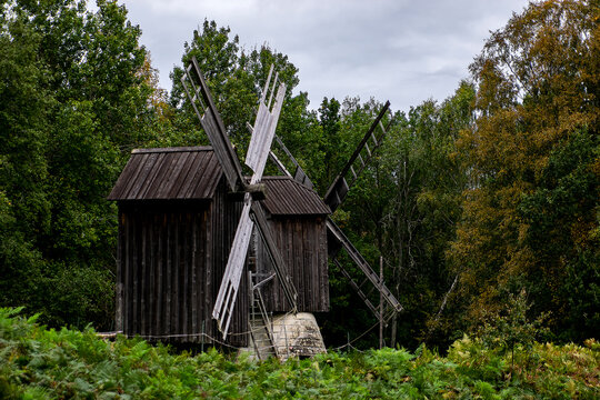 old wooden mill