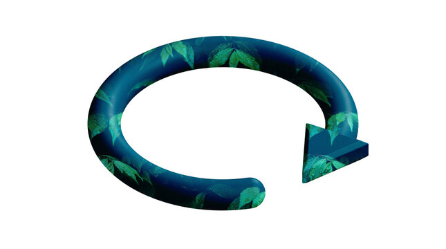 Curved Circular Arrow 02 PNG Graphic Asset