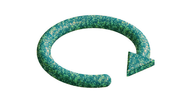 Curved Circular Arrow 04 PNG Graphic Asset