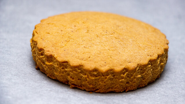 round golden-colored shortbread cookies with a wavy edge, classic shortbread, corn, product, yellow dough, 