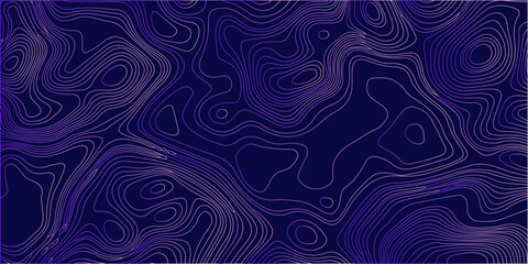 Abstract dark purple and violet topographic map vector contour line elevation background for modern creative graphic design © Creative Arts