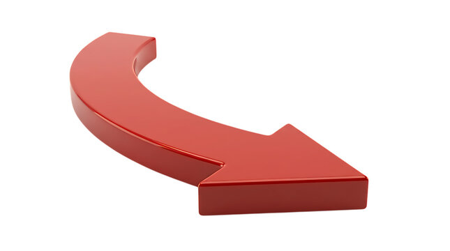Large red arrow pointing downwards on black background