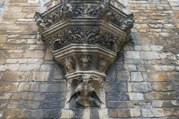 Carved medieval corbel with crowned heads and angel at Lincoln Castle © The Nott'm Lass