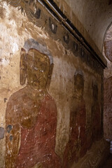 Ancient Wall Paintings Inside Lemyethna Temple © Kaitlind