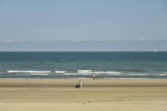 La Mer du Nord en plein &eacute;t&eacute; &agrave; la Panne (Furnes-Belgique)