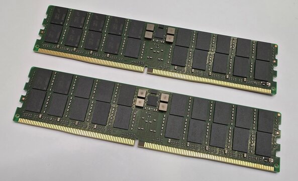 Minsk, Belarus, sep. 29, 2026 Two DDR5 RAM modules side by side