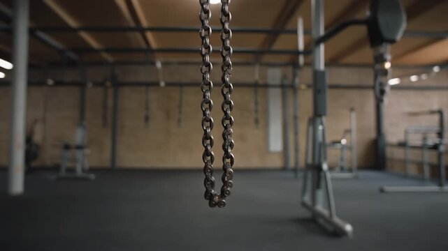 Pull up bar chain swaying