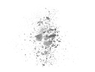 Obraz premium Snow flying in air against transparent background