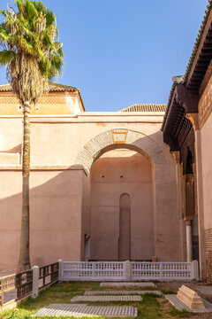 Majestic Hispano-Moorish Architecture of the Saadian Tombs in the Medina of Marrakech
