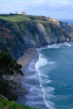 Coastal Cliffs in Gijon Asturias