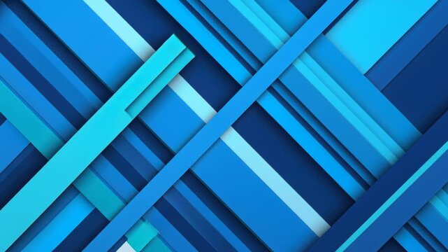 Abstract Blue Geometric Pattern