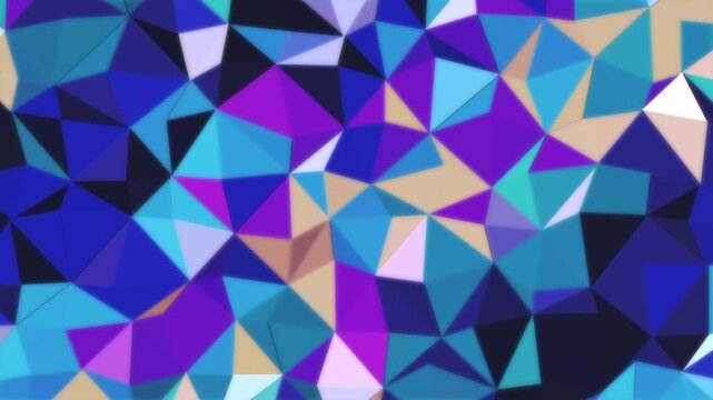 Abstract low poly background loop texture