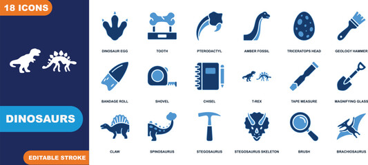 Dinosaurs Icons Collection © Rucia