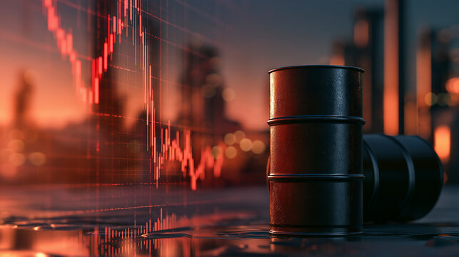 Falling Oil Prices Concept