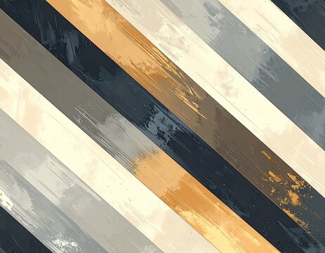 背景　ストライプ　Abstract Diagonal Stripe Pattern with Navy Blue, Beige and Burnt Orange Textures