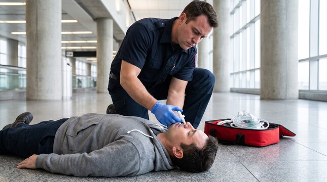 Emergency Medicine: Firefighter administers naloxone nasal spray to revive unconscious man